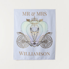 Maßgeschneiderter Märchenbus Wandteppich