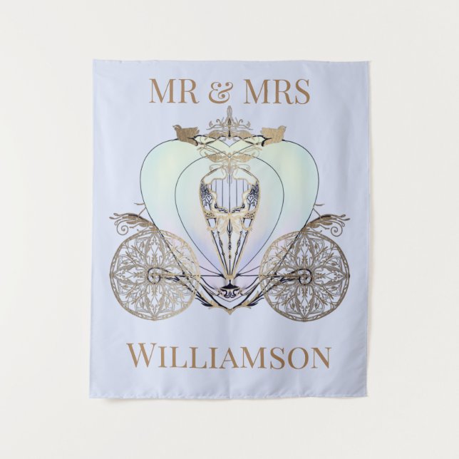 Maßgeschneiderter Märchenbus Wandteppich (Vorderseite)