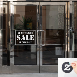 Maßgeschneiderter, moderner Business Store Verkauf Fensteraufkleber