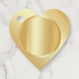 Maßgeschneiderter, moderner Glamour Gold-Look Blan Geschenkanhänger