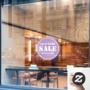 Maßgeschneiderter, moderner Pastell Lila Business Fensteraufkleber
