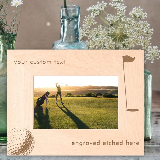 Maßgeschneiderter Personalisierter Bilderrahmen-Go Geätzte Rahmen (Custom Personalized Engraved Picture Frame Golf)