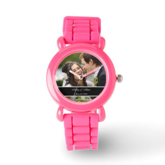 Maßgeschneiderter Personalisierter Hochzeitssticht Armbanduhr