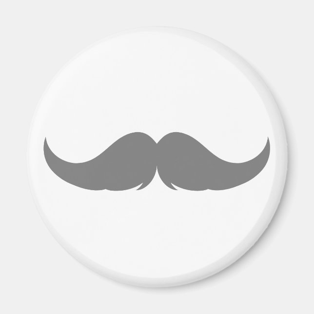 Maßgeschneiderter Petite Handlebar Mustache Magnet (Vorne)