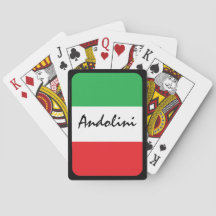 Maßgeschneiderter Poker für die italienische Flagg