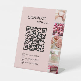 Maßgeschneiderter QR Code Konditorei Konditorei Ko Sockelschild