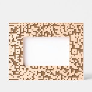 Maßgeschneiderter QR-Code Modernes Design Gestaltu Geätzte Rahmen