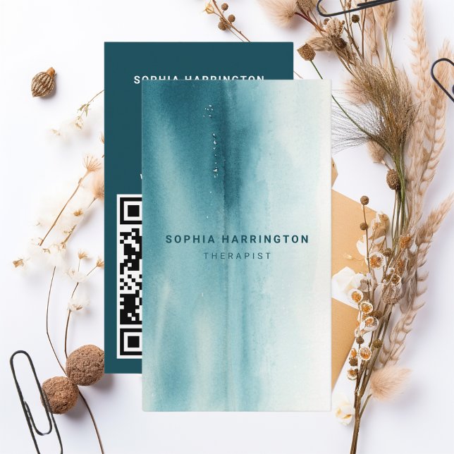 Maßgeschneiderter QR Code Scannable Therapeut Visitenkarte (Von Creator hochgeladen)