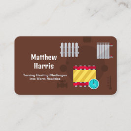 Maßgeschneiderter QR-Heizingenieur Visitenkarte