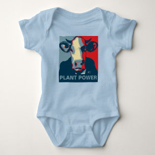 Maßgeschneiderter Red White Blue Pop Art Cow Jumpe Baby Strampler