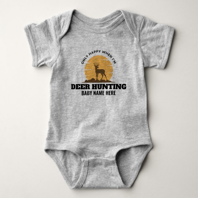 Maßgeschneiderter Rehjagd Jersey Bodysuit für Baby Baby Strampler (Vorderseite)