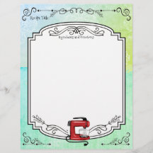 Maßgeschneiderter Retroständer für das Rezept Buch