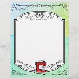 Maßgeschneiderter Retroständer für das Rezept Buch