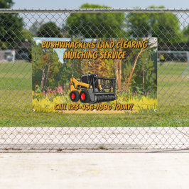Maßgeschneiderter Rodungs-Mulch-Service-Geschäft Banner