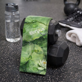 Maßgeschneiderter ruhiger Wasserfarbteich | Lotus  Handtuch