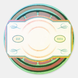 Maßgeschneiderter, rundglühender Aufkleber