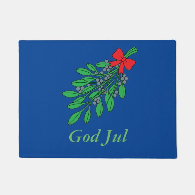 Maßgeschneiderter Schwedischer Gott Jul Fußmatte (Vorderseite)