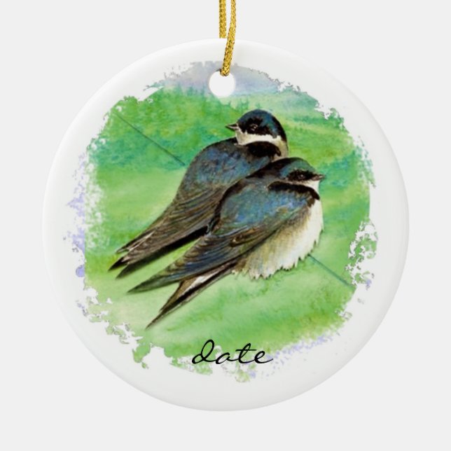 Maßgeschneiderter Stallschlauch, Vögel, Natur, Wil Keramikornament (Vorne)