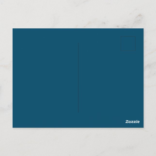 Maßgeschneiderter Standard für Ocean Blue Picture  Postkarte (Rückseite)