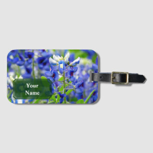 Maßgeschneiderter Texas Bluebonnet Blume Gepäckanh Gepäckanhänger