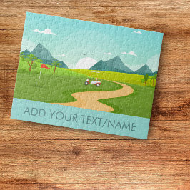 Maßgeschneiderter Text für die Landschaft des Kart