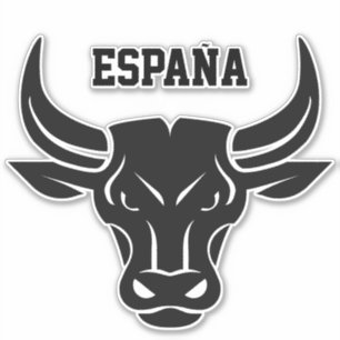 Maßgeschneiderter Text Stilisierte Bull Aufkleber