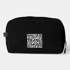 Maßgeschneiderter Toilettenbeutel mit QR-Code Waschbeutel