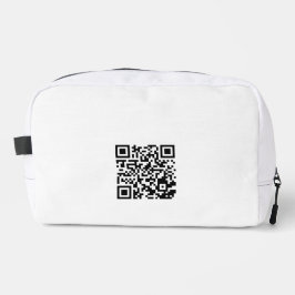Maßgeschneiderter Toilettenbeutel mit QR-Code Waschbeutel