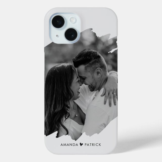 Maßgeschneiderter Valentinstag Modernes Foto Case-Mate iPhone Hülle (Rückseite)