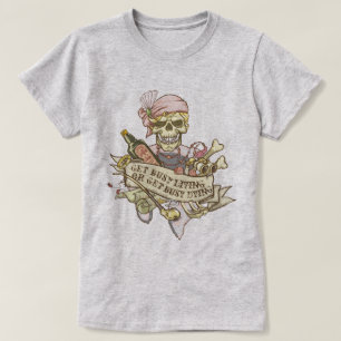 Maßgeschneiderter Vintager Schädel T-Shirt