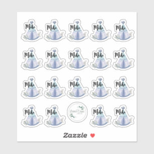 Maßgeschneiderter Vinyl Sticker, Junge Teepee Desi Aufkleber