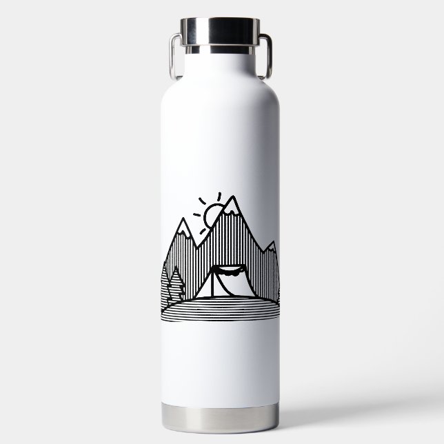 Maßgeschneiderter Wasserflaschen-Stil: Ihr Kupferv Trinkflasche (Vorderseite)