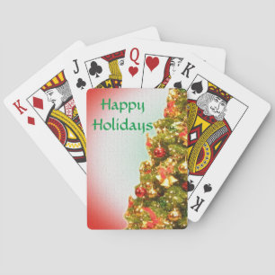 Maßgeschneiderter Weihnachtsbaum Spielkarten