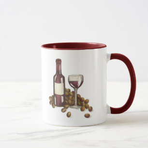 Maßgeschneiderter Weinkeller Weinverkostung Traube Tasse