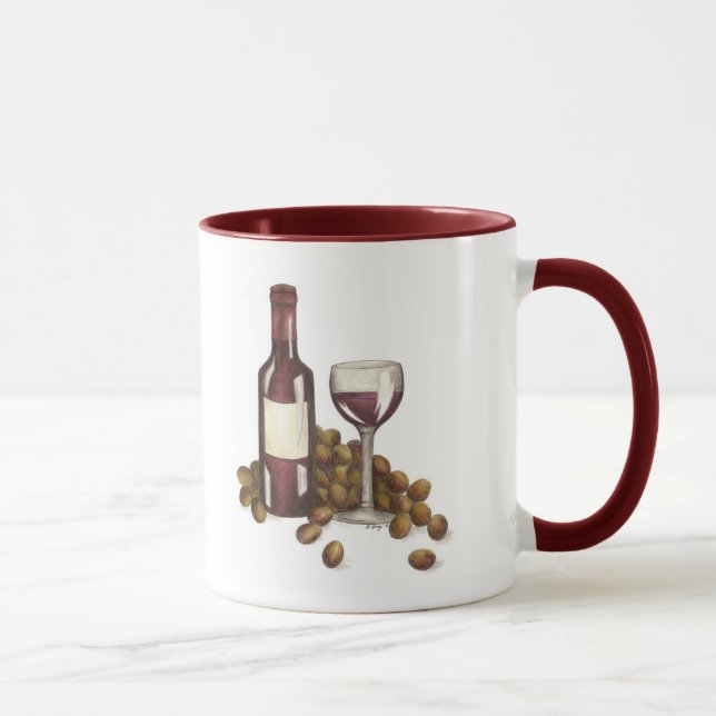 Maßgeschneiderter Weinkeller Weinverkostung Traube Tasse (Rechts)