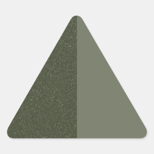 Maßgeschneiderter Zwei-Tonen-Green-Triangle-Aufkle Dreieckiger Aufkleber