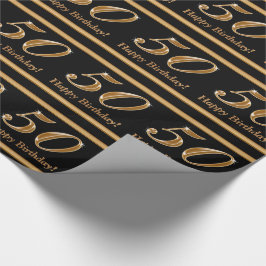 Maßgeschneidertes 50. Geburtstagspapier Geschenkpapier