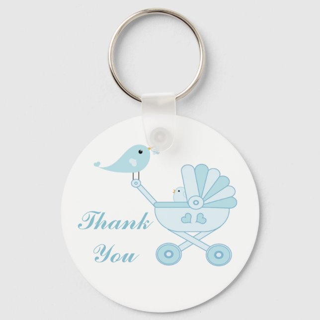 Maßgeschneidertes Baby Dusche Gastgeschenk Schlüss Schlüsselanhänger (Vorderseite)