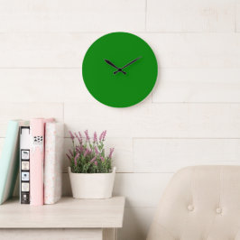 Maßgeschneidertes Blau einfach 10,75" runder Acryl Große Wanduhr