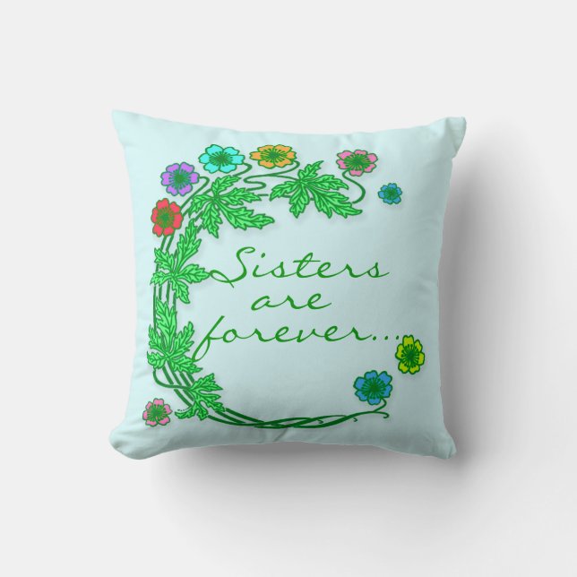 Maßgeschneidertes Blumenkissen Kissen (Vorderseite)