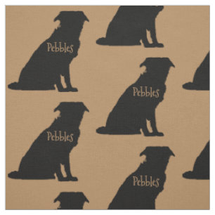 Maßgeschneidertes Border Collie Dog Breed Fabric Stoff