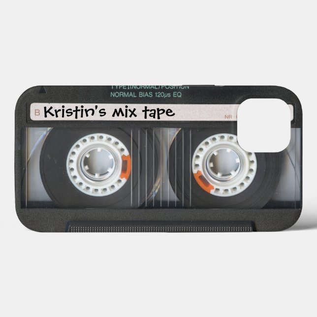 Maßgeschneidertes Cassette-Mix-Band Case-Mate iPhone Hülle (Rückseite (Horizontal))
