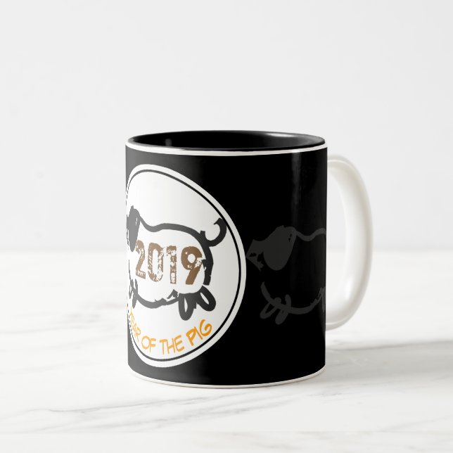 Maßgeschneidertes Chinesisches Jahr der 2-Tönigen  Zweifarbige Tasse (VorderseiteRechts)