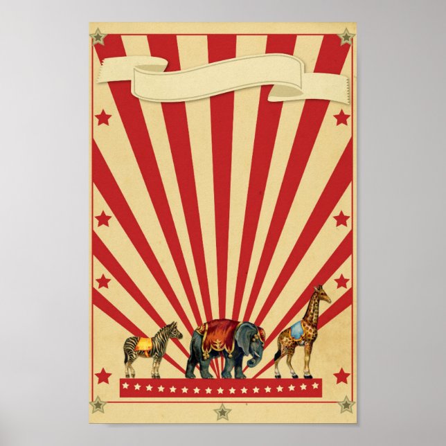 Maßgeschneidertes Circus Poster (Vorne)