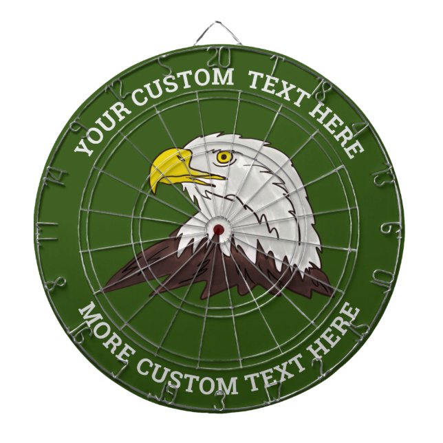 Maßgeschneidertes Dartboard mit amerikanischem Adl Dartscheibe (vorne)