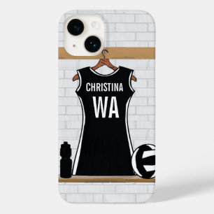 Maßgeschneidertes Design Netzball schwarz-weiß Case-Mate iPhone 14 Hülle