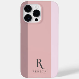 Maßgeschneidertes Drei-Farben-Block-Dusty-Rose-Gol Case-Mate iPhone 14 Pro Max Hülle