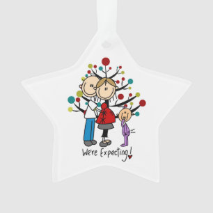 Maßgeschneidertes Expectant-Paar und Acrylschmuck  Ornament