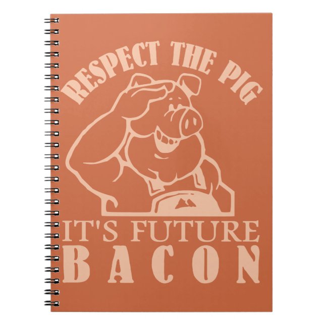 Maßgeschneidertes Farbnotizheft PIG TO BACON Notizblock (Vorderseite)