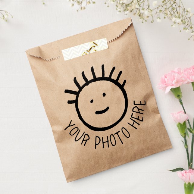 Maßgeschneidertes Foto 50 x KRAFT FAVOR BAGS Blank Geschenktütchen (Versiegelt)
